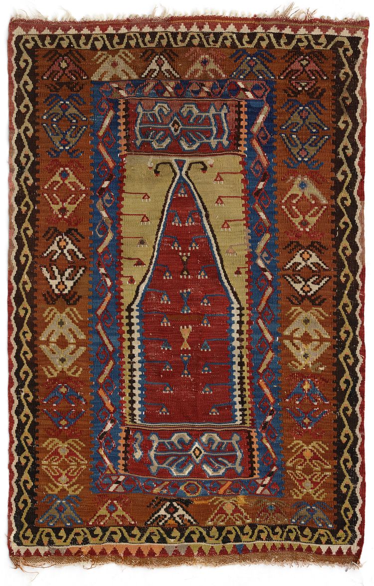 A YAHYALI KILIM PRAYER, 19TH CENTURY