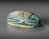 A GROUP OF EGYPTIAN GLAZED COMPOSITION SCARAB SEALS WITH HIEROGLYPHIC MOTIF, MIDDLE TO LATE KINGDOM, CIRCA 2133-525 B.C.