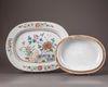 A Chinese famille rose tureen, cover, and stand