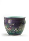 A Chinese purple-ground famille rose 'Dayazhai'-style jardiniere