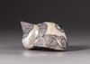 A LARGE TIBETAN PEARL-SHELL WITH MOUNTS, 19TH-20TH CENTURY