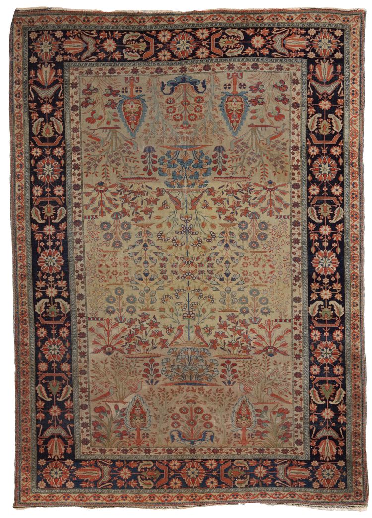 A KASHAN MOHTESEM, LATE 19TH CENTURY