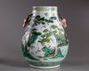 A large Chinese HU form hundered cranes vase