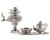 AN PERSIAN QAJAR SILVER TEA SET, 19TH/20TH CENTURY
