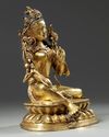 A Chinese gilt bronze figure of Tara