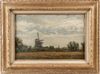 BERNARD ANTHONIE VAN BEEK (1875-1941), A WINDMILL NEAR EEMNES, OIL ON CANVAS