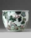 A  CHINESE FAMILLE VERTE JARDINIERE, 19TH CENTURY