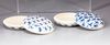 Two Chinese blue and white boys boxes and covers
