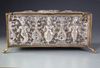 AN ISLAMIC SILVER ELONGATED BOX, INDIA, 19TH CENTURY