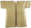 A SILK LAMPAS COVERING PANEL FORMED AS A KAFTAN, EGYPT OR TURKEY, 19TH CENTURY