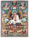THANGKA DEPICTING A BUDDHIST ARHAT, TIBET, LATE 19TH CENTURY