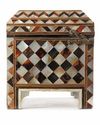 An Ottoman mother of pearl and tortoiseshell inlaid chest