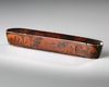 A QAJAR LACQUERED PAPIER-MACHÉ QALAMDAN (PEN BOX), PERSIA, 19TH CENTURY