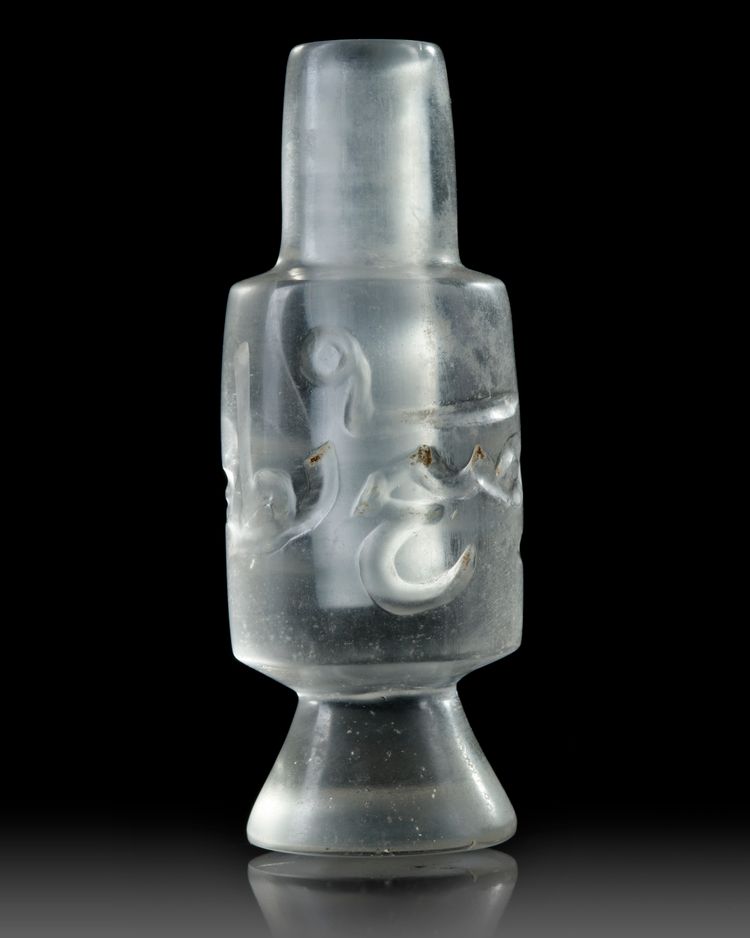 A FRAGMENTARY ROCK CRYSTAL MOLAR FLASK, EGYPT OR SYRIA, 14TH-15TH CENTURY