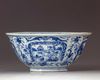 A Chinese blue and white bowl