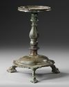A BYZANTINE BRONZE LAMP STAND, 6TH-7TH CENTURY AD