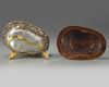 A Tibetan rock crystal silver and gilt copper altar vessel and cover