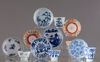 A lot of Chinese porcelain cups and saucers