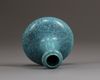 A Chinese robin's egg-glazed tripod garlic-neck vase