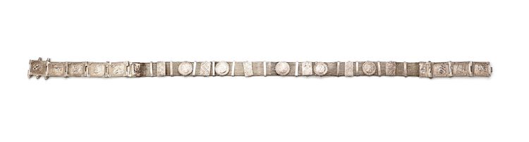 AN OTTOMAN SILVER BELT, 19TH CENTURY