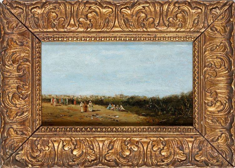 AN ORIENTALIST PAINTING, LATE 19TH CENTURY