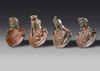 FOUR ROMAN BRONZE APPLIQUES, 1ST-2ND CENTURY AD
