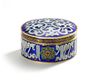 AN ENAMEL JEWELRY BOX, 19TH-20TH CENTURY