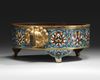 A CHINESE CLOISONNE ENAMEL TRIPOD CENSER, QING DYNASTY (1644-1911)