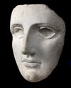A HELLENISTIC MARBLE FEMALE MASK, EGYPT, 3RD-1ST CENTURY B.C.