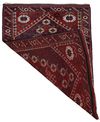 A SEMI-ANTIQUE ANATOLIAN BERGAMA RUG WITH MONUMENTAL DIAMOND COMPOSITION