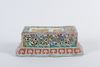 A CHINESE WUCAI PORCELAIN INKSTONE HOLDER, 19TH-20TH CENTURY