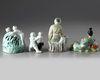 Four Chinese enamelled figures