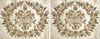 TWO OTTOMAN SILK PILLOW CASES EMBROIDERED WITH GILT AND SILVER WIRES, LATE 19TH CENTURY