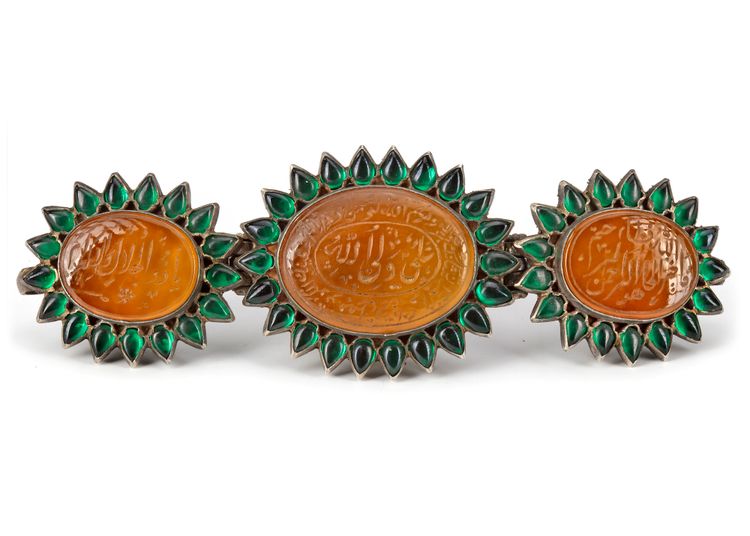 A MUGHAL TALISMANIC BAZUBAND, INDIA, 19TH CENTURY