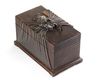 A CHINESE ZITAN, HONGMU AND SOFTWOOD-INLAID BOOK-SHAPED BOX AND COVER, CHINA, 19TH CENTURY