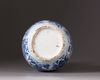 An unusual Chinese blue and white double-gourd vase
