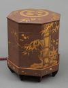 A JAPANESE OCTAGONAL HOKAI BOX, MEIJI PERIOD  (1868-1912)