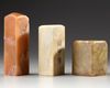 Three Chinese soapstone seals