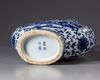 A Chinese blue and white moonflask