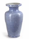 A LARGE CHINESE BLUE AND WHITE 'TEN THOUSAND SHOU' VASE, CHINA, EARLY 20TH CENTURY