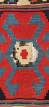 ANTIQUE CAUCASIAN KILIM, 19TH CENTURY