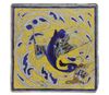 A PERSIAN CUERDA SECA TILE, SAFAVID DYNASTY, PERSIA, 17TH CENTURY