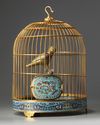 A CHINESE CLOISONNÉ ENAMEL BIRD CAGE,QING DYNASTY (1644-1911)
