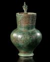 A SELJUK ENGRAVED BRONZE EWER, 12TH CENTURY
