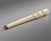 A JAPANESE IVORY PARASOL HANDLE, MEIJI PERIOD