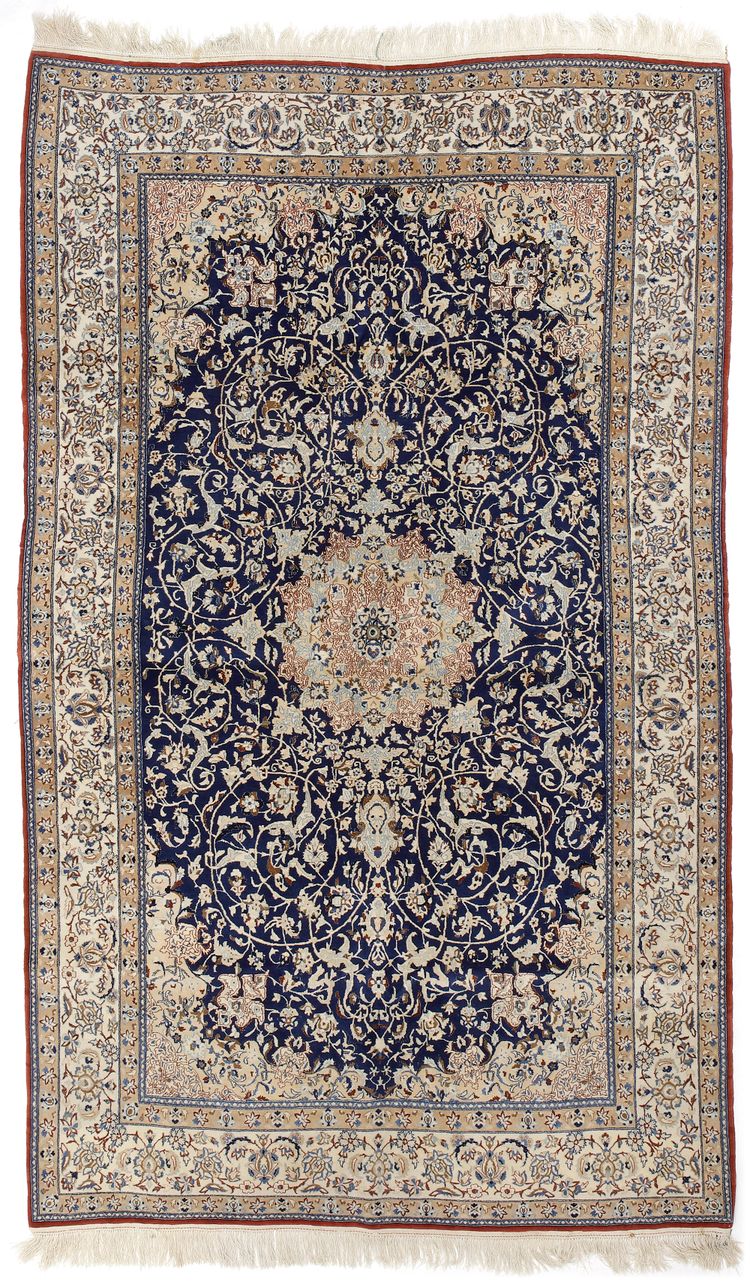 A NAIN TUDESK RUG, EARLY 20TH CENTURY