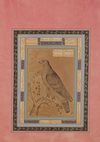 FALCON PERCHING ON A TREE BRANCH, PERSIA, 19TH CENTURY