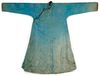 A CHINESE BLUE SILK ROBE, 19TH CENTURY