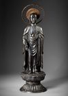 JIZO BOSATSU BRONZE FIGURE, JAPAN, 18TH CENTURY