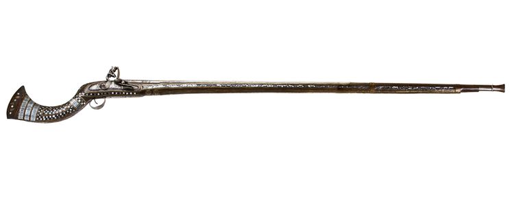 AN OTTOMAN  MIQUELET LOCK LONG GUN